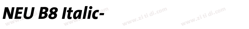 NEU B8 Italic字体转换